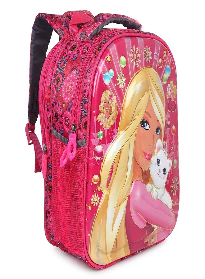 Stylbase Lightweight and Durable Waterproof 3D Cartoon Embossed School Bag for Kids, 12 Inches, Ideal for Students Up to Class 2 (barbie-lkg-pink) - Image 2